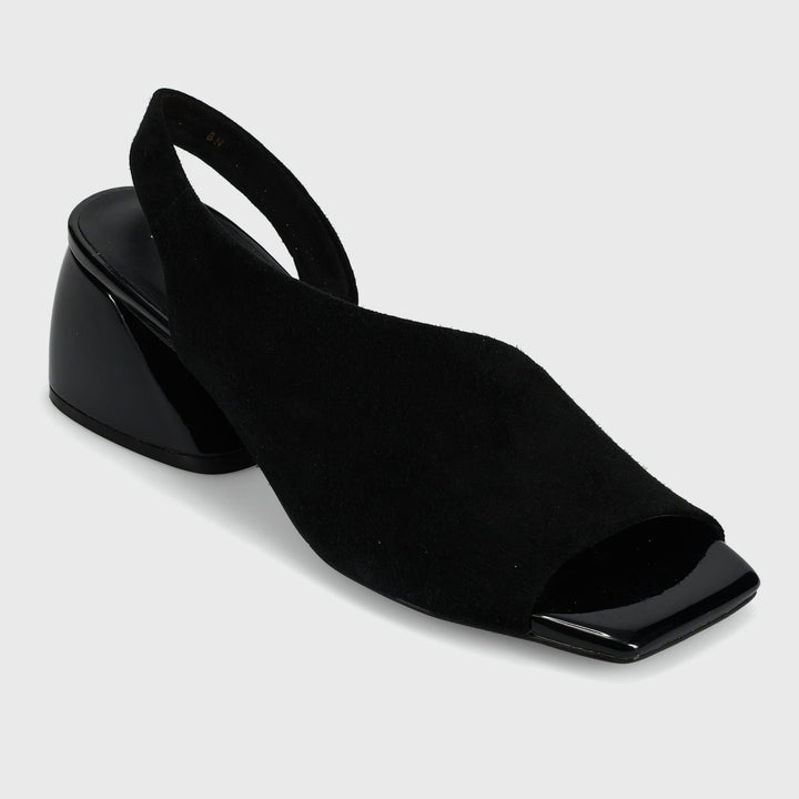 MOLKE BLACK SUEDE SLINGBACK