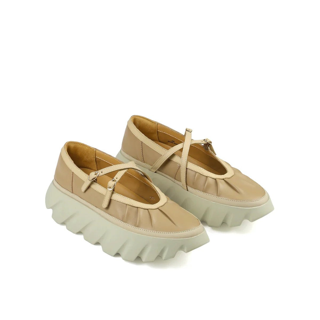 4CCCCEES TURA BOM BEIGE BALLET Shoes | Shop now at Main & Taylor Shoes!