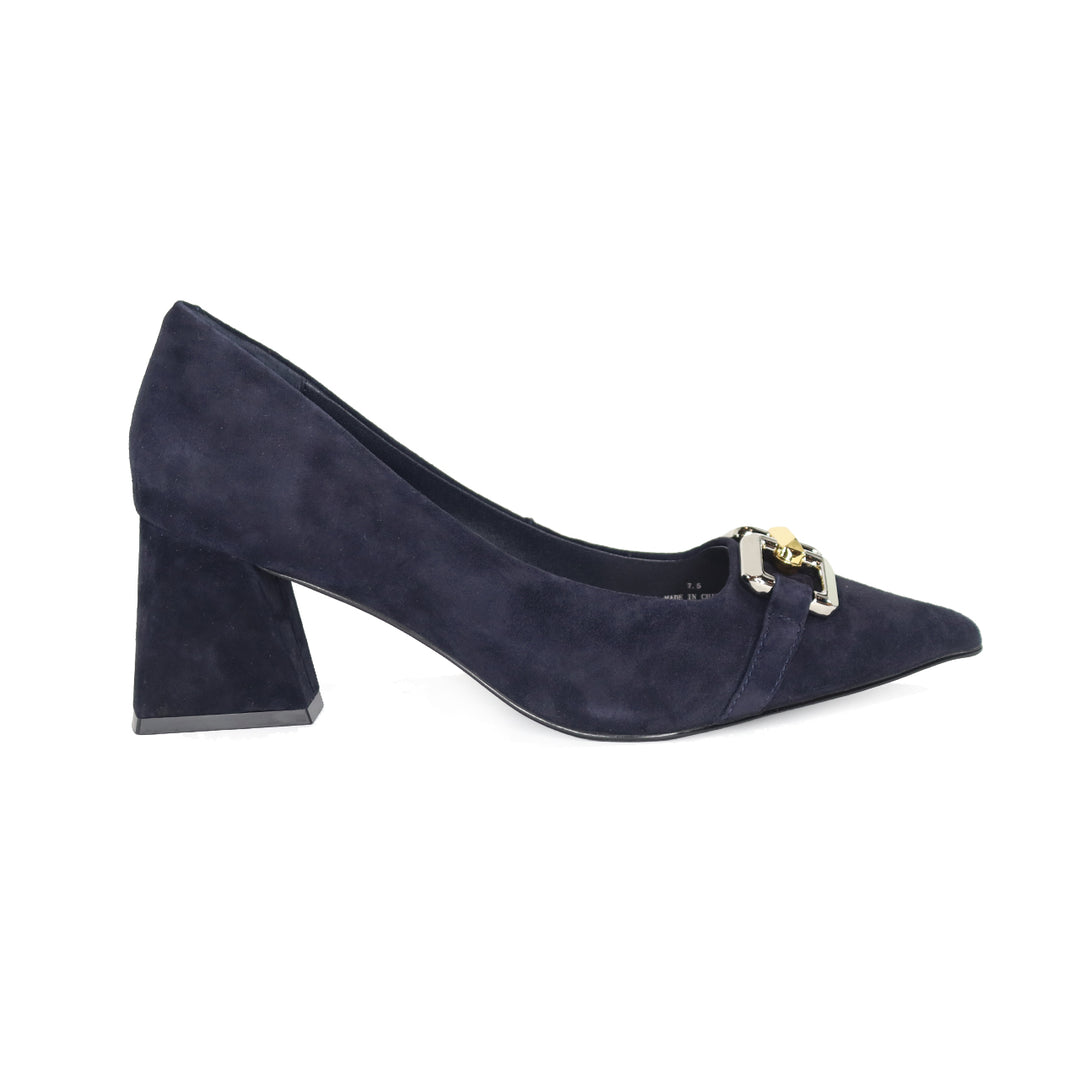 ANOUK NAVY SUEDE PUMP