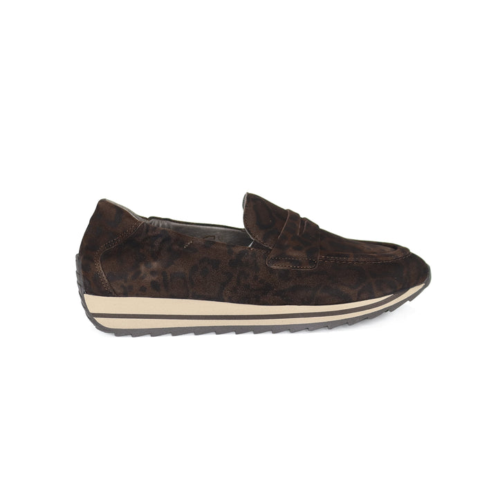 DIANNA CHOCOLATE ANIMAL PRINT LOAFER