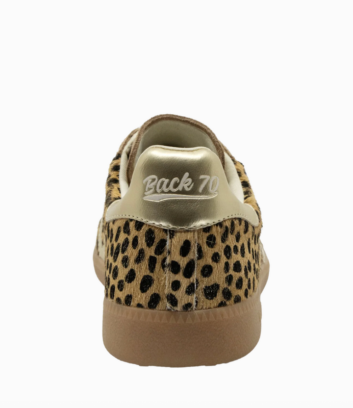 CLOUD LEOPARD GOLD HAIRCALF SNEAKER
