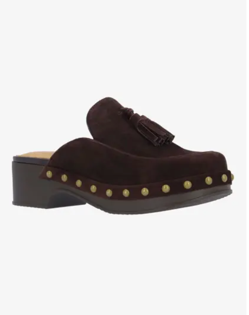 GRACEN CHOCOLATE SUEDE CLOG