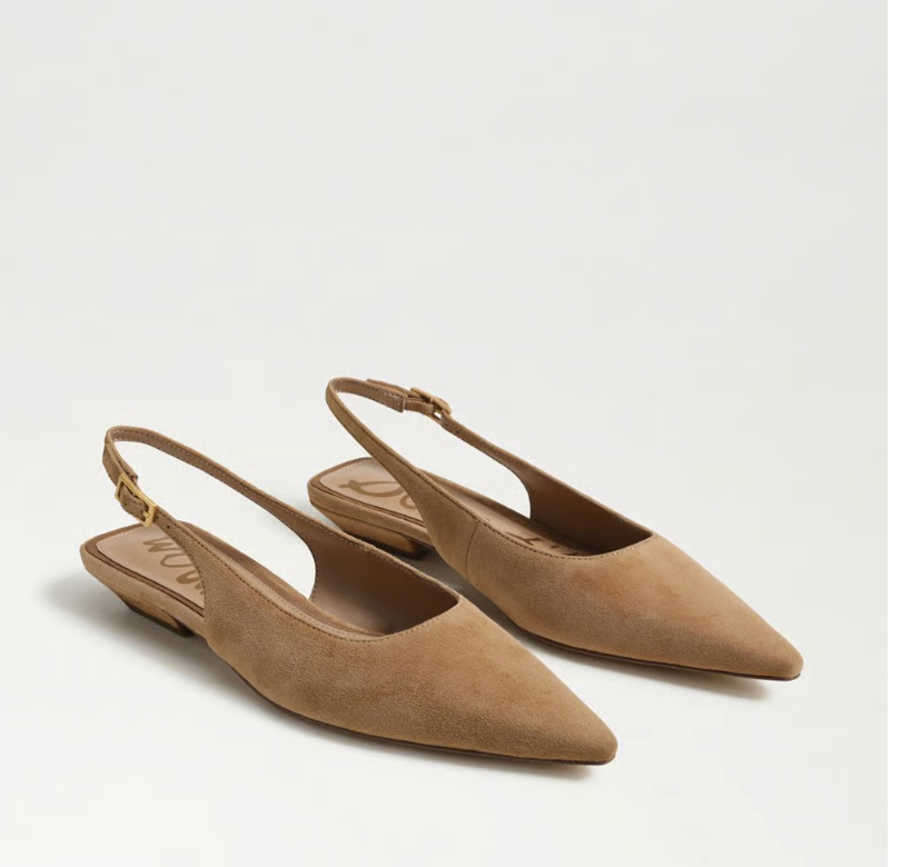 NETTY TAN SUEDE FLAT