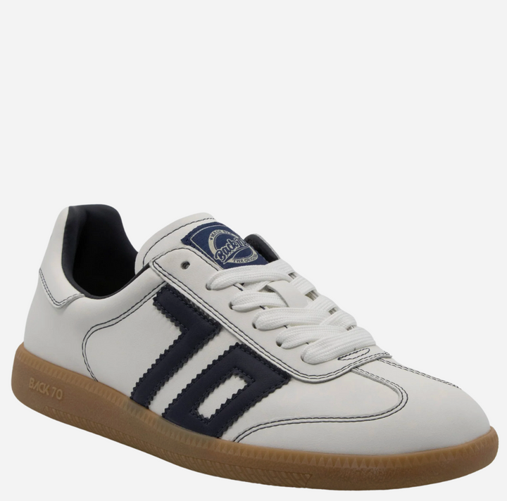 SHELLY WHITE/NAVY SNEAKER