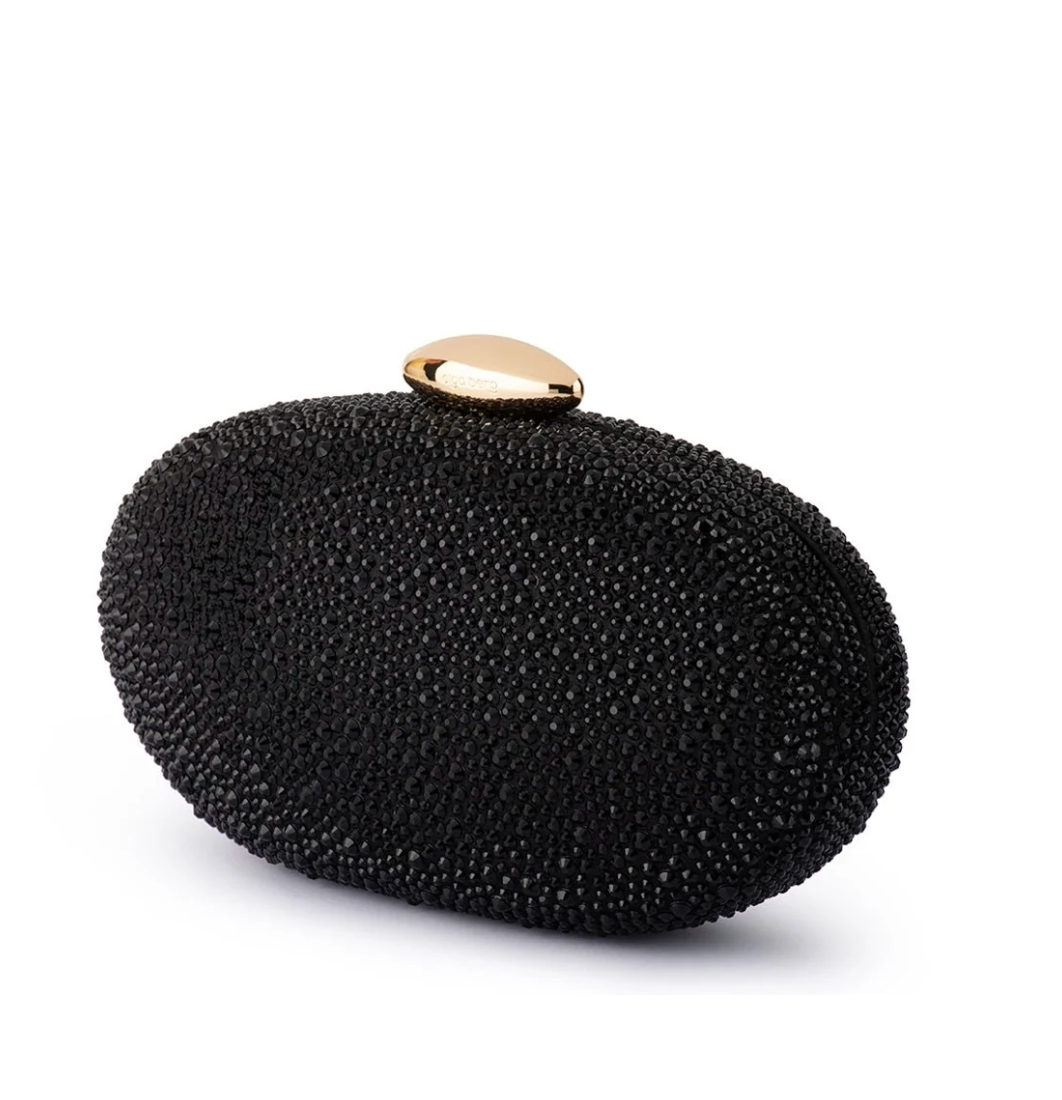 MEYER CRYSTAL BLACK EVENING BAG