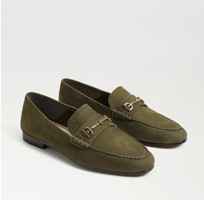 LORAINE OLIVE BRANCH NUBUCK SUEDE LOAFER
