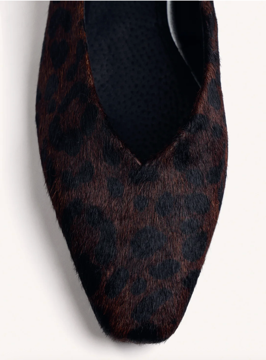 80165 BROWN LEOPARD HAIRCALF BALLET