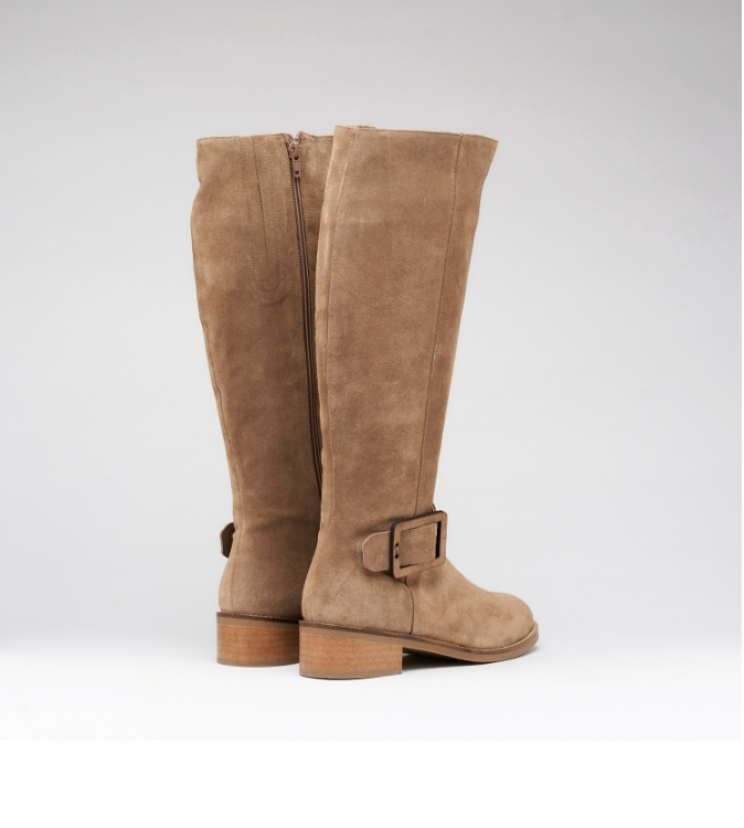 KATHY CAPPUCINO SUEDE BOOT