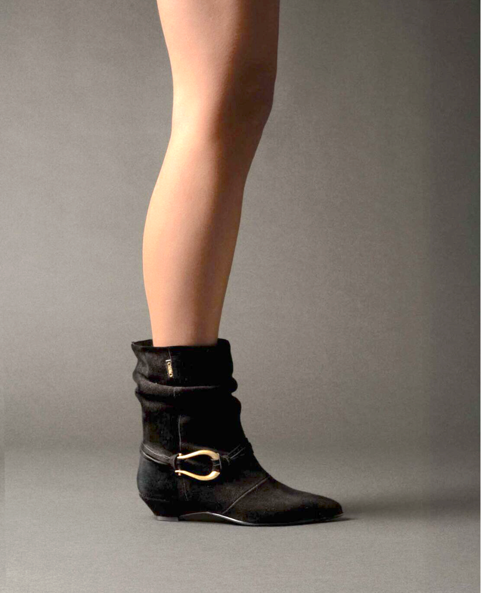MAREN BLACK SUEDE BOOT