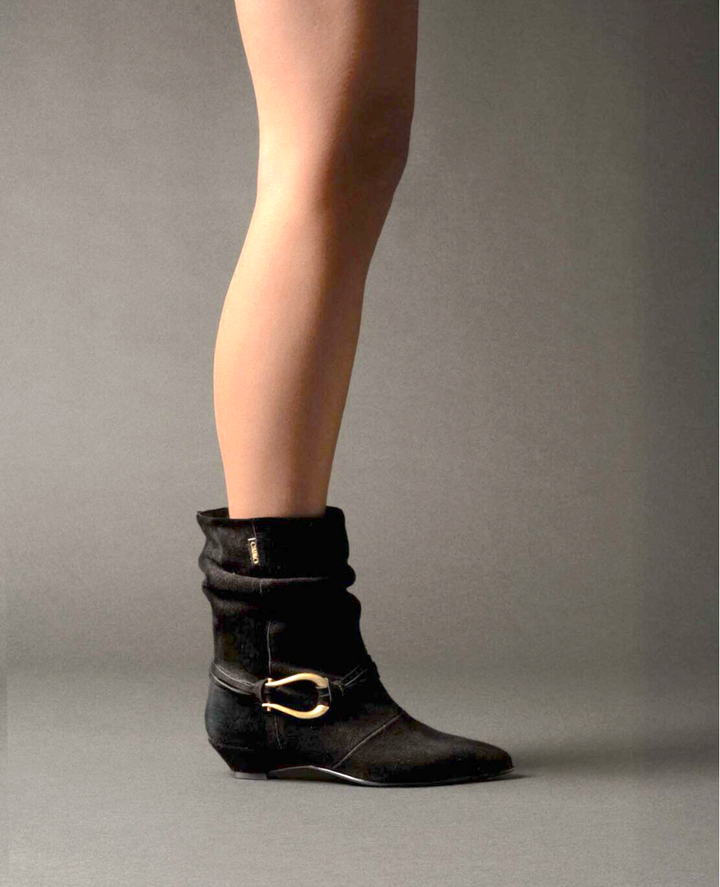 MAREN BLACK SUEDE BOOT