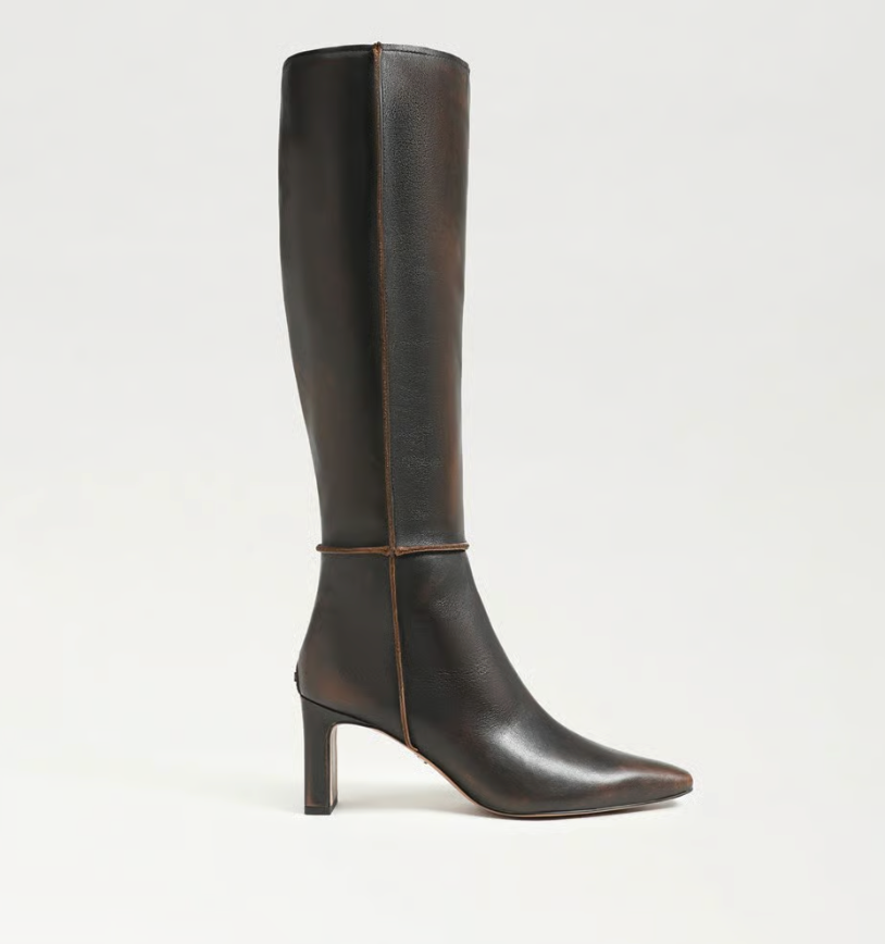 SYLVIA MOTO WASHED BROWN BOOT