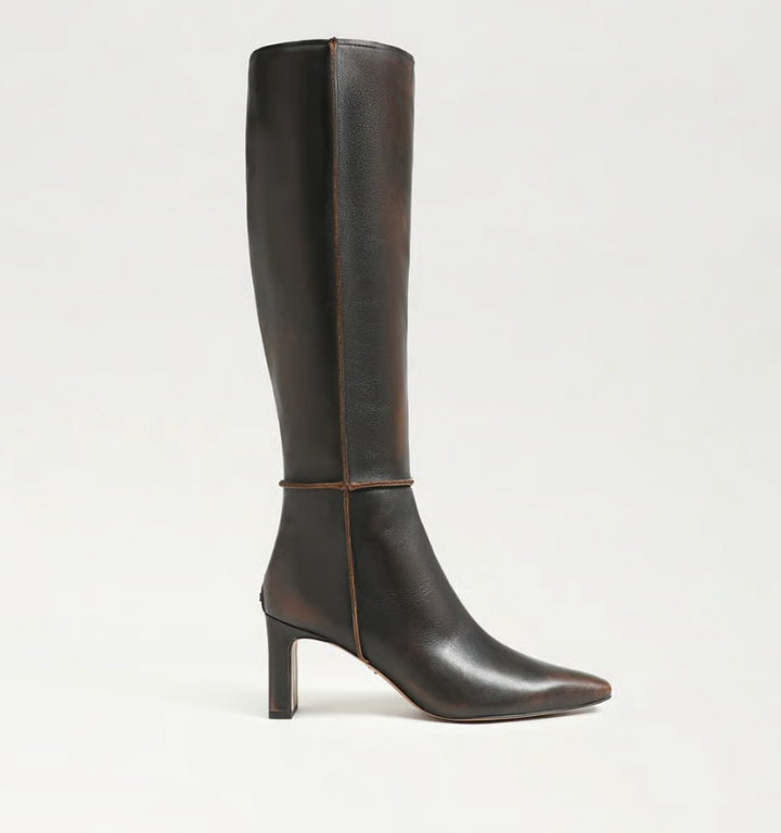 SYLVIA MOTO WASHED BROWN BOOT