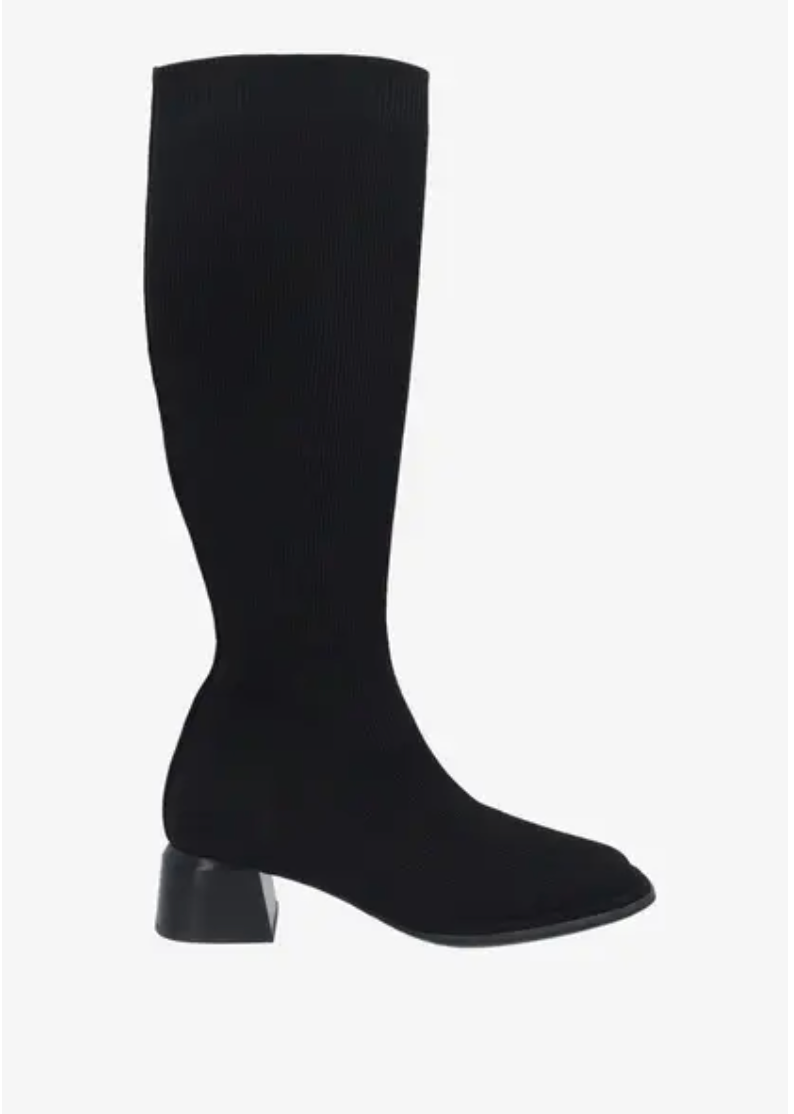 NOLITA BLACK KNIT BOOT