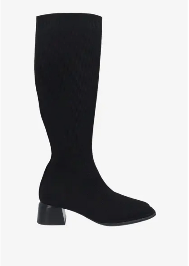 NOLITA BLACK KNIT BOOT