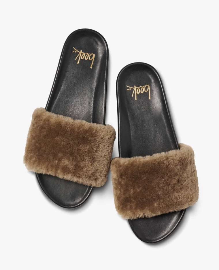 GALLITO BRONZE SHEARLING SANDAL