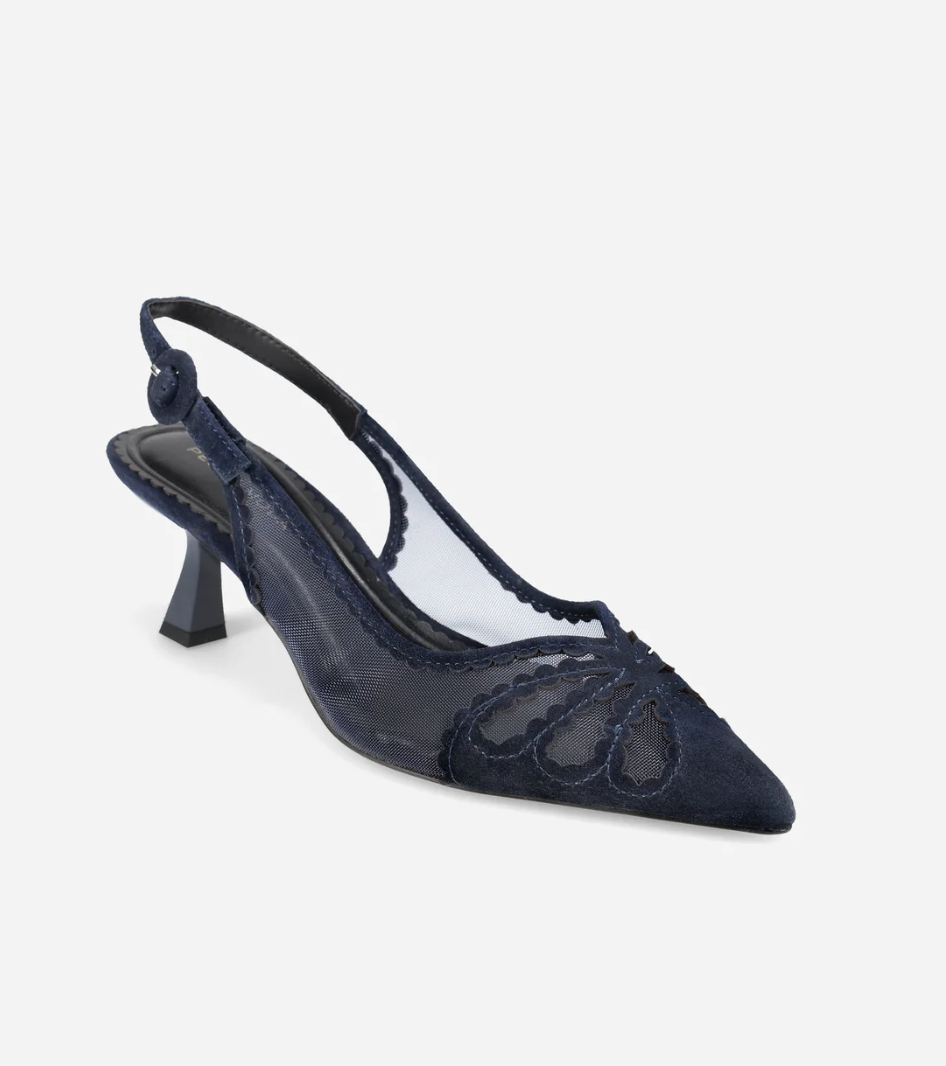 JACIE NAVY MESH SLINGBACK