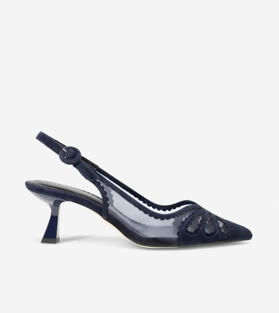 JACIE NAVY MESH SLINGBACK