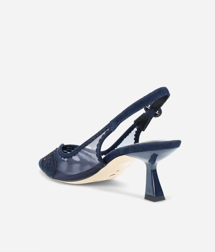 JACIE NAVY MESH SLINGBACK