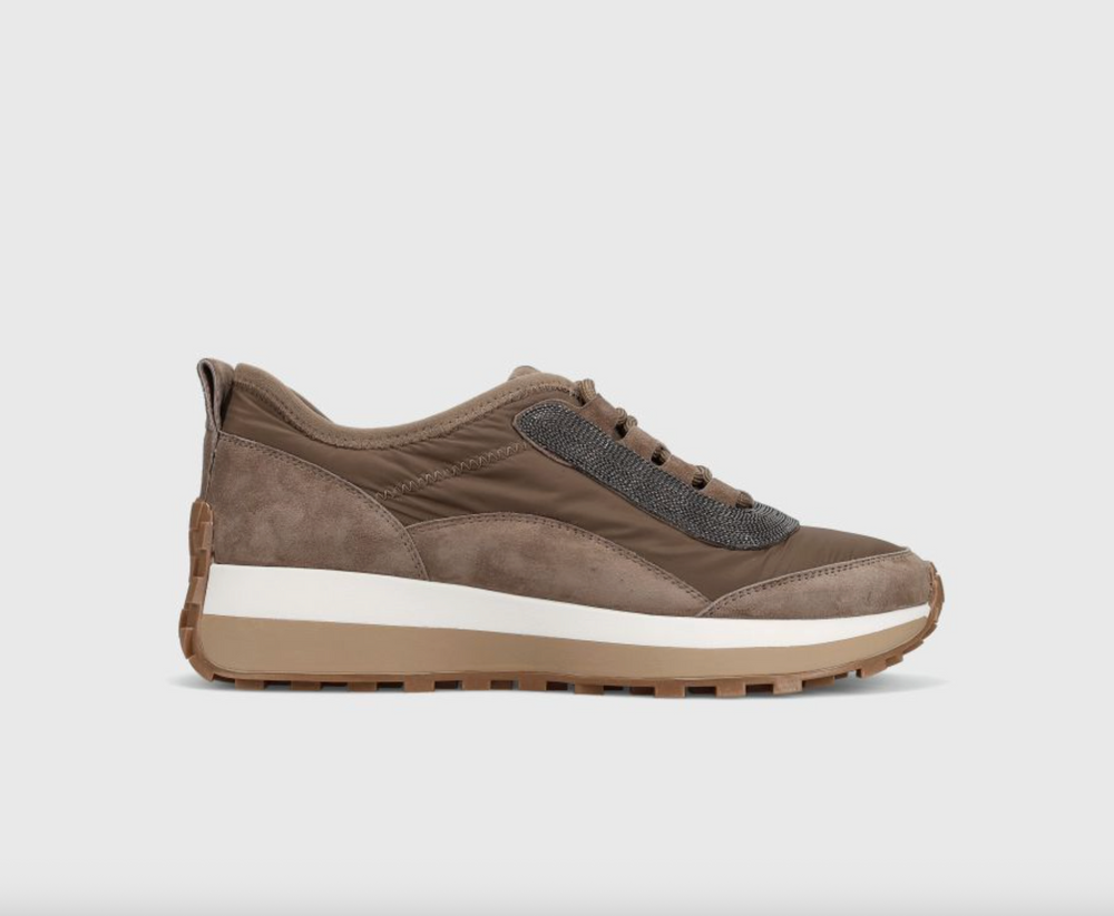 QUOTA TAUPE SUEDE SNEAKER