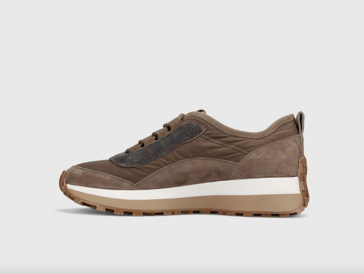 QUOTA TAUPE SUEDE SNEAKER