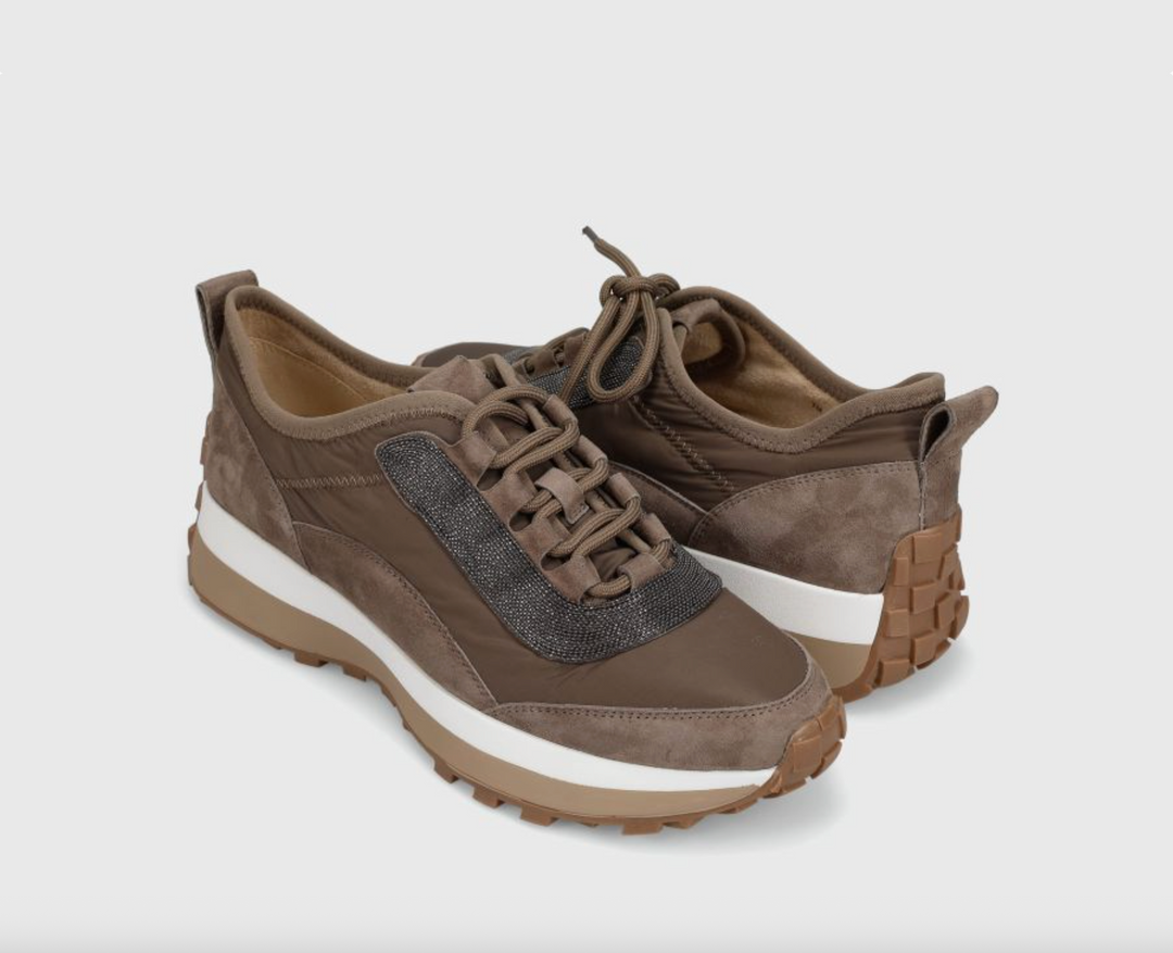 QUOTA TAUPE SUEDE SNEAKER