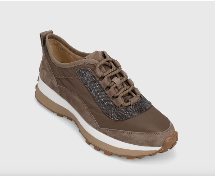QUOTA TAUPE SUEDE SNEAKER