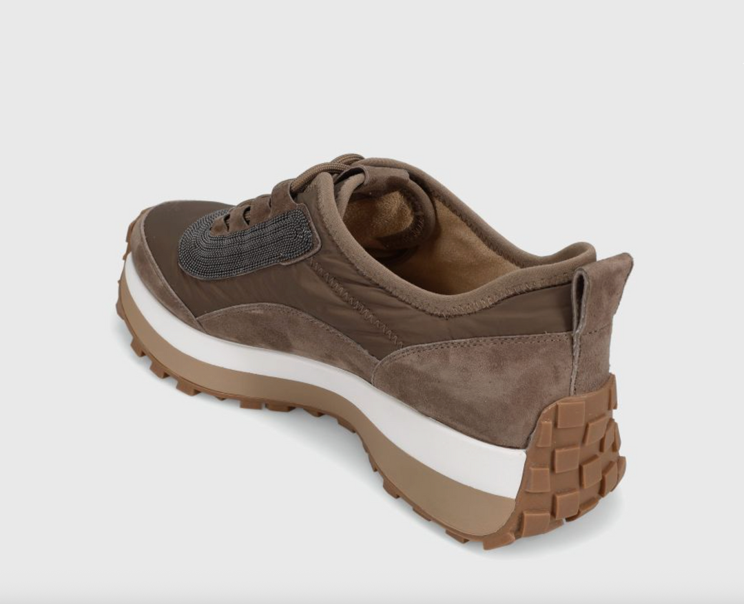 QUOTA TAUPE SUEDE SNEAKER