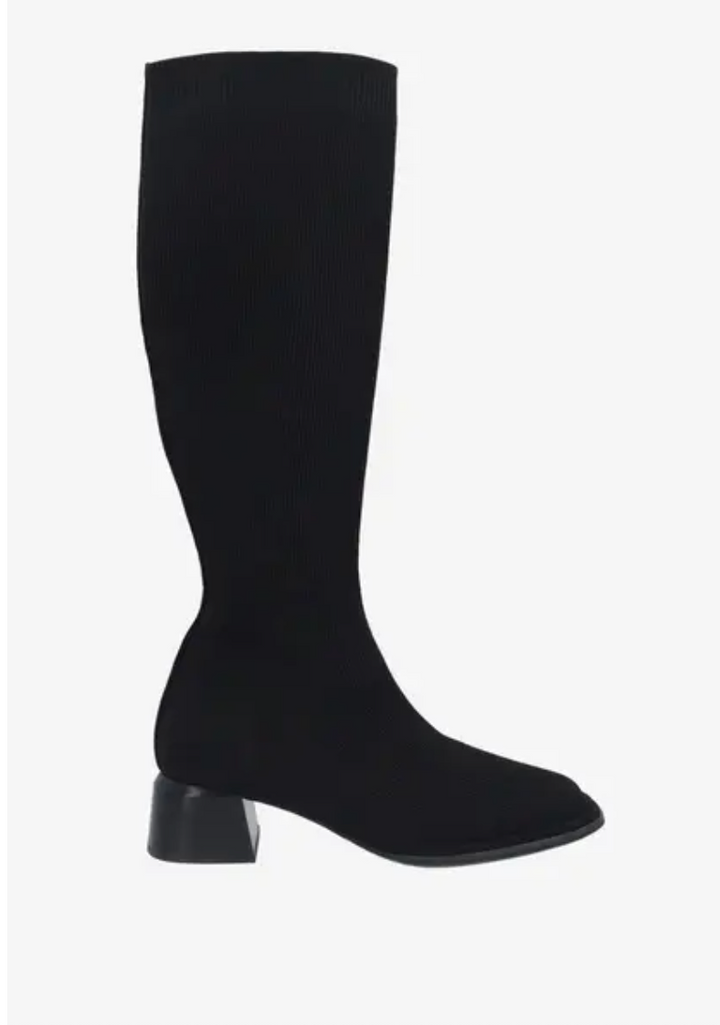 NOLITA BLACK KNIT BOOT