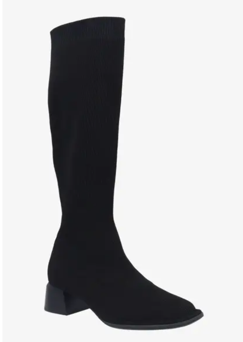 NOLITA BLACK KNIT BOOT