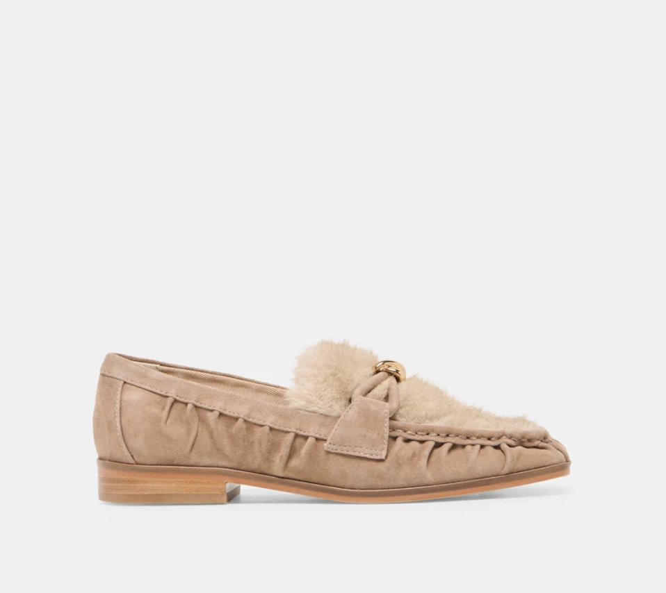BONIE PLUSH MUSHROOM SUEDE LOAFER