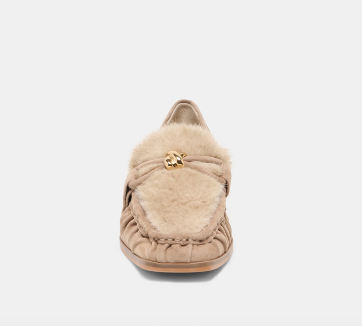 BONIE PLUSH MUSHROOM SUEDE LOAFER