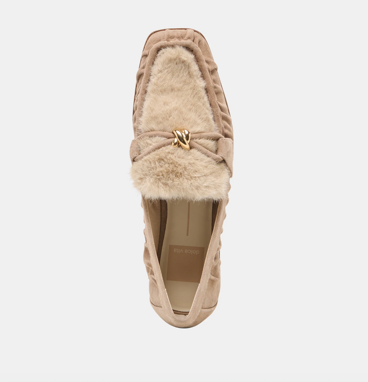 BONIE PLUSH MUSHROOM SUEDE LOAFER