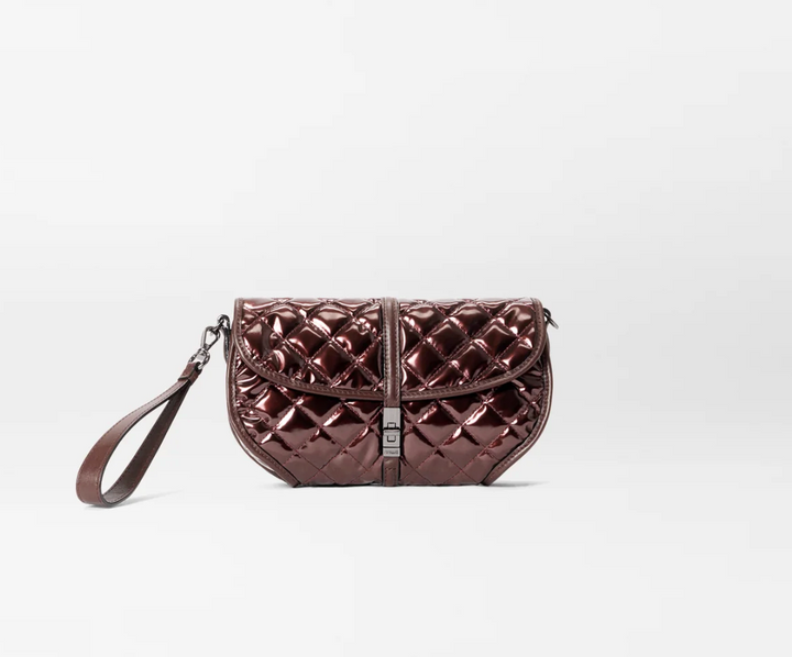 ASTOR CLUTCH BORDEAUX LACQUER