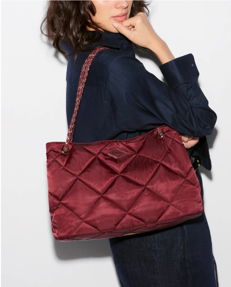 FRANKIE MEDIUM TOTE CLARET