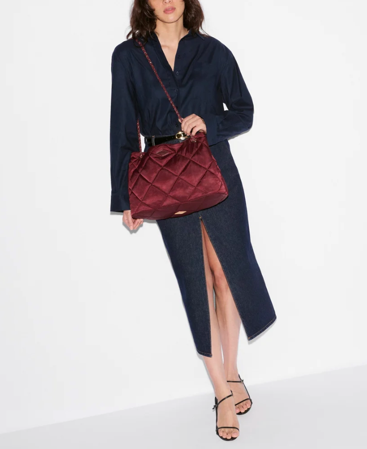 FRANKIE MEDIUM TOTE CLARET