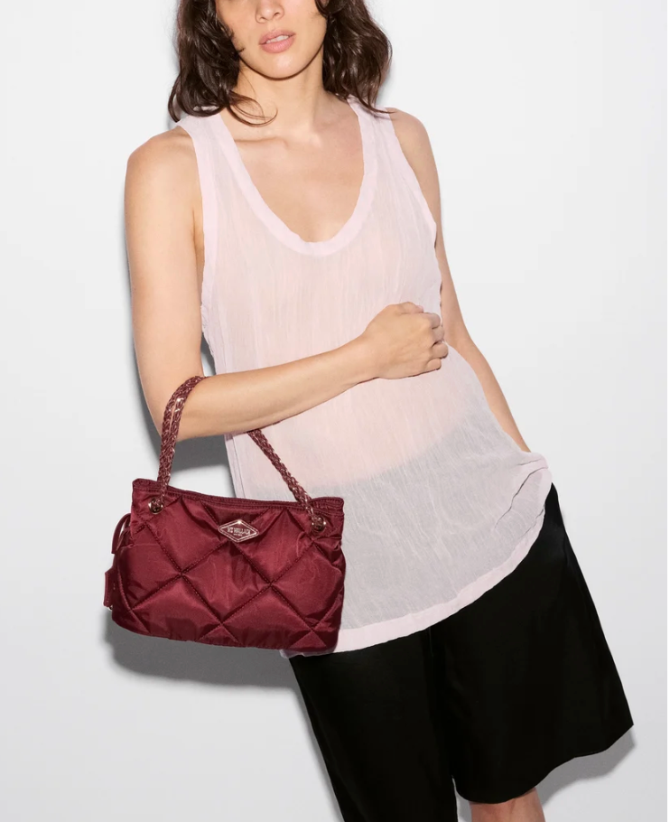 FRANKIE SMALL TOTE CLARET