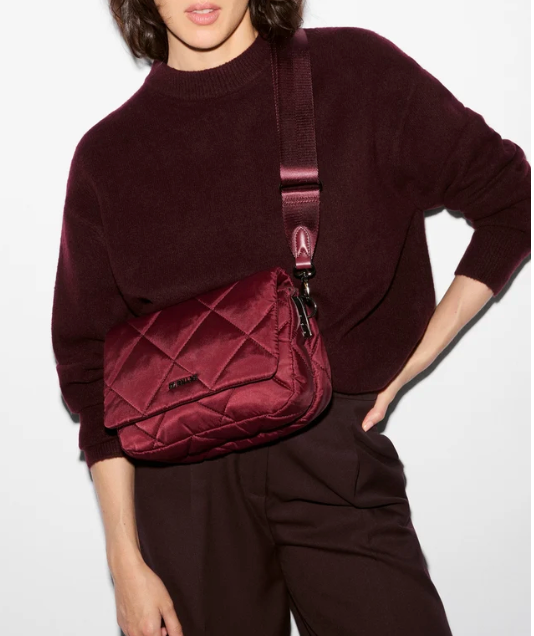 MADISON FLAP CROSSBODY CLARET