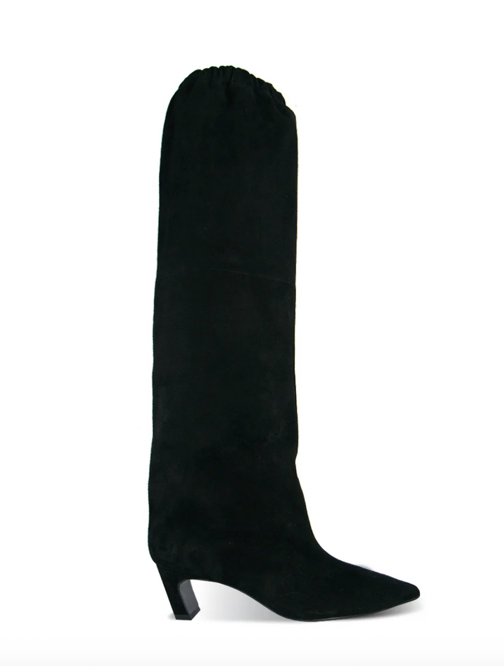 VICTORIA BLACK SUEDE BOOT