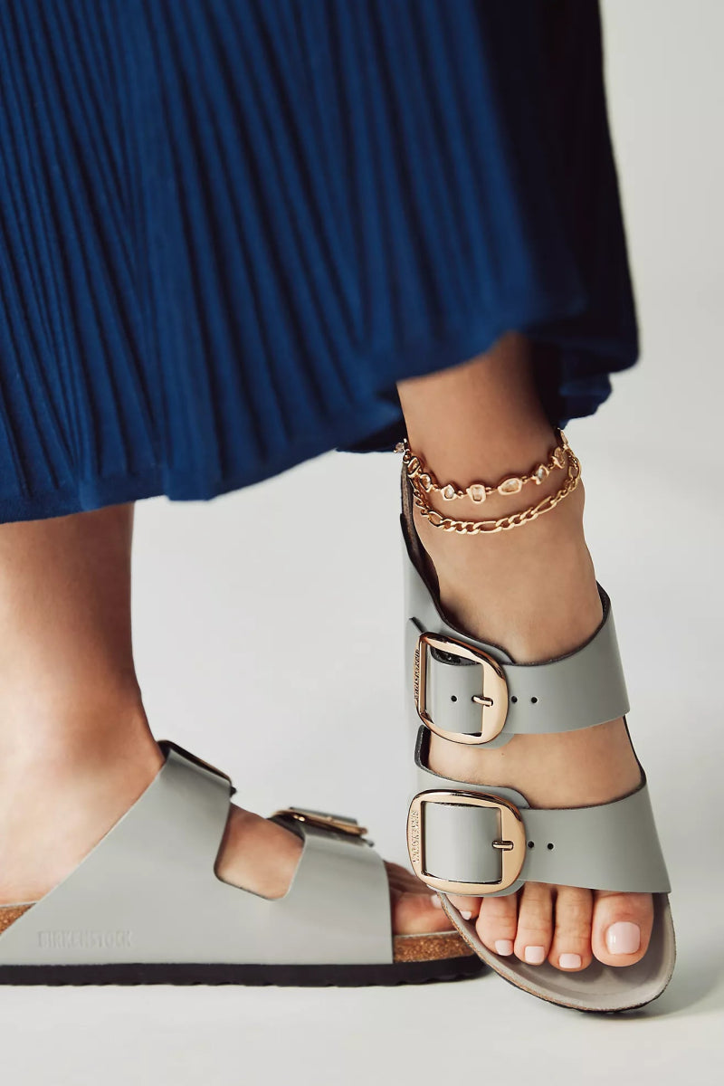 Birkenstock ARIZONA BIG BUCKLE HIGH SHINE STONE Shoes | Shop now at Main & Taylor Shoes!