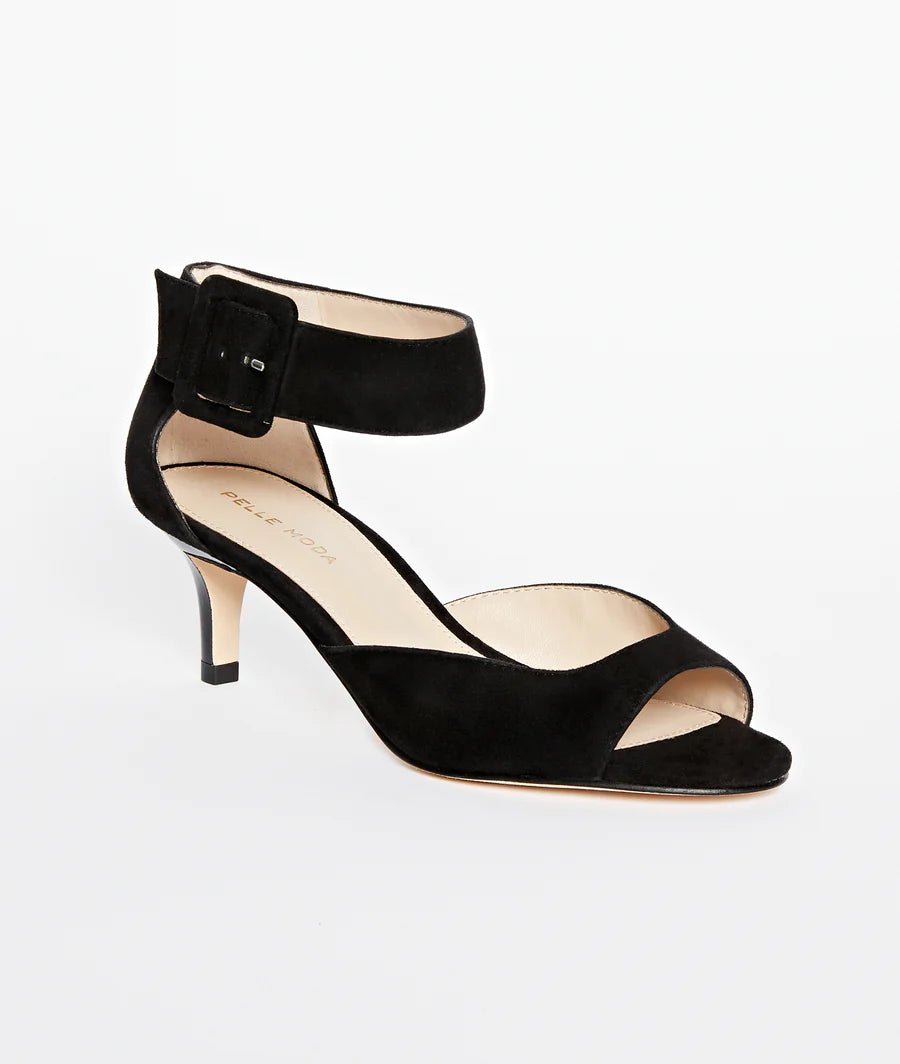 Pelle Moda BERLIN BLACK SUEDE Shoes | Shop now at Main &amp; Taylor Shoes!