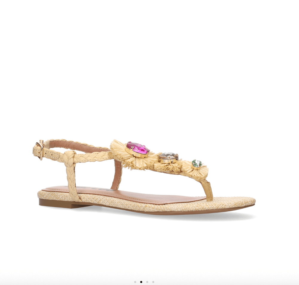 BiBi Lou VAVIN RAFFIA SANDAL NATURAL Shoes | Shop now at Main & Taylor Shoes!