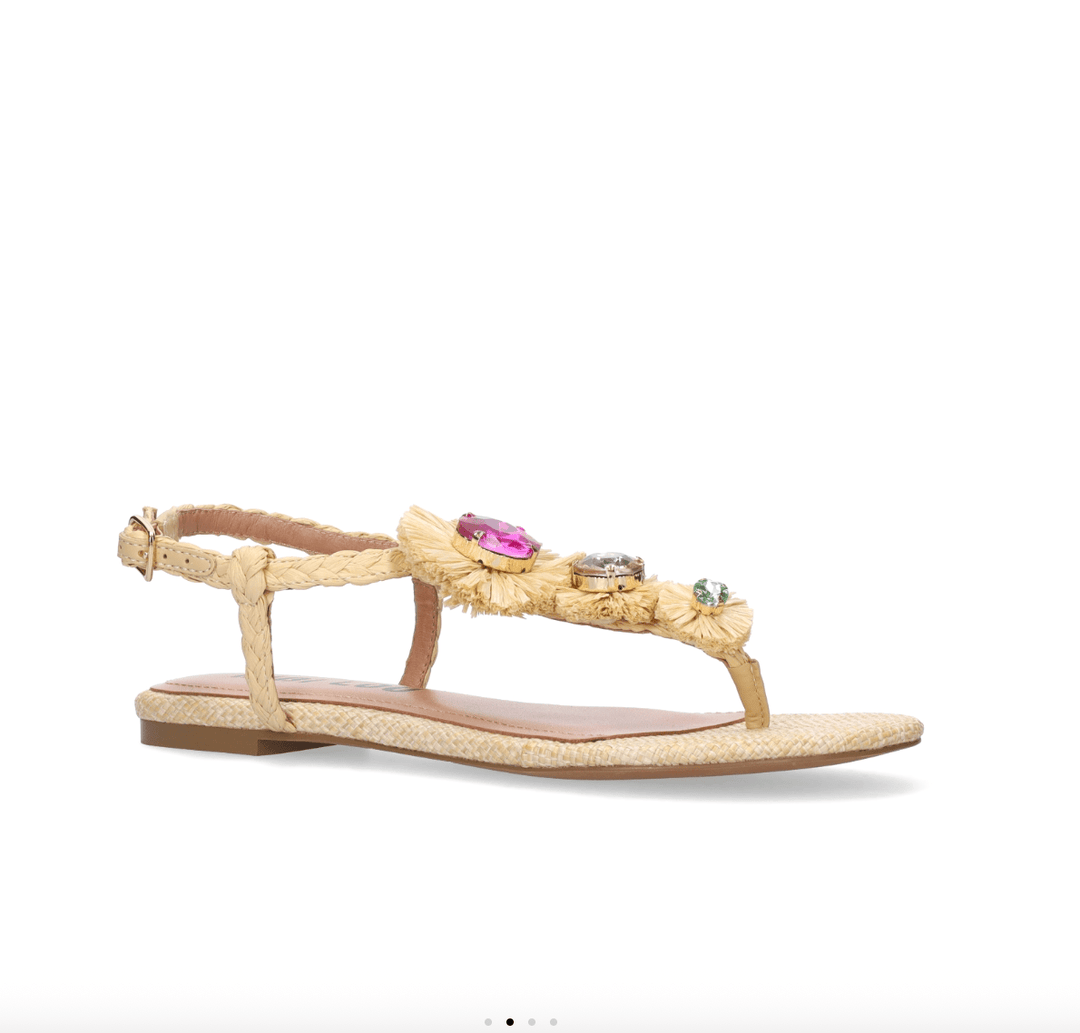 BiBi Lou VAVIN RAFFIA SANDAL NATURAL Shoes | Shop now at Main &amp; Taylor Shoes!