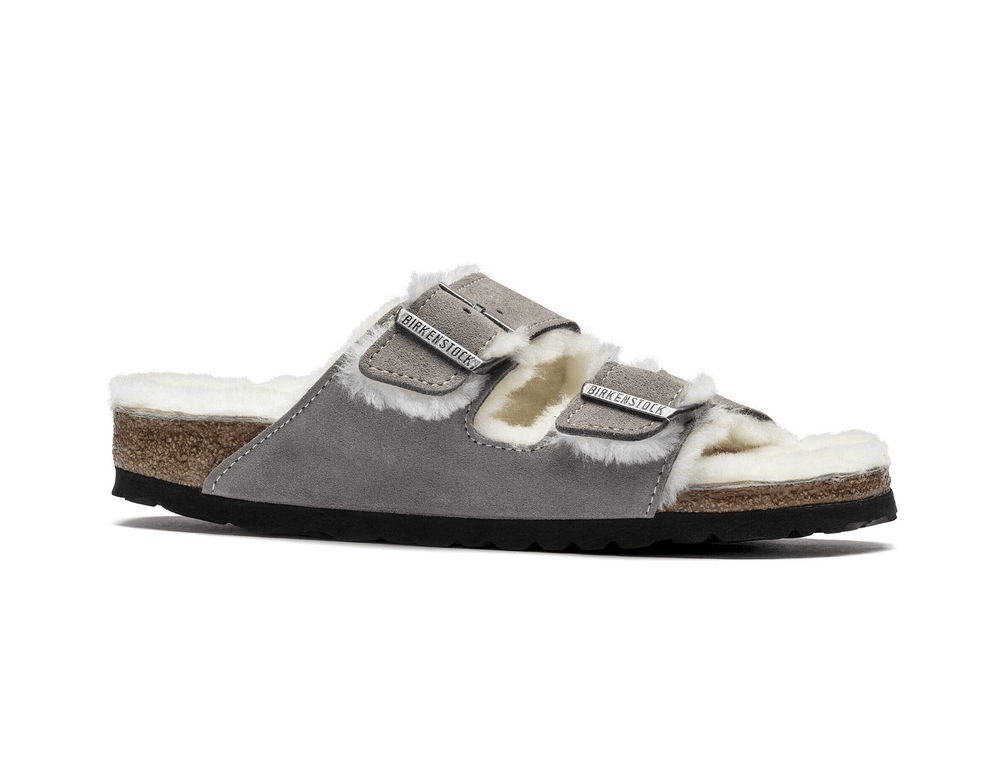 Birkenstock ARIZONA SHEARLING STONE COIN SANDAL Shoes | Shop now at Main & Taylor Shoes!