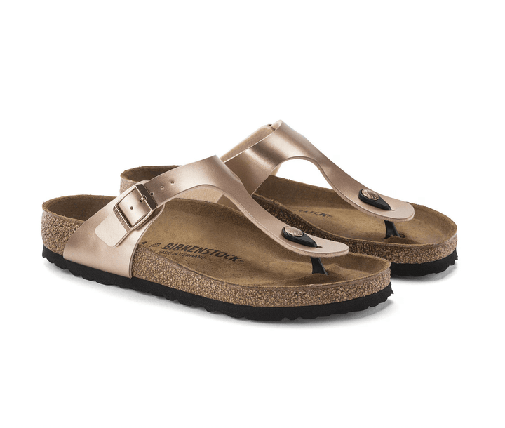 Birkenstock GIZEH COPPER METALLIC THONG Shoes | Shop now at Main &amp; Taylor Shoes!