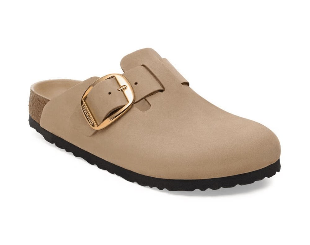 Birkenstock BOSTON BIG BUCKLE TOBACCO BROWN OILED LEATHER Shoes | Shop now at Main & Taylor Shoes!