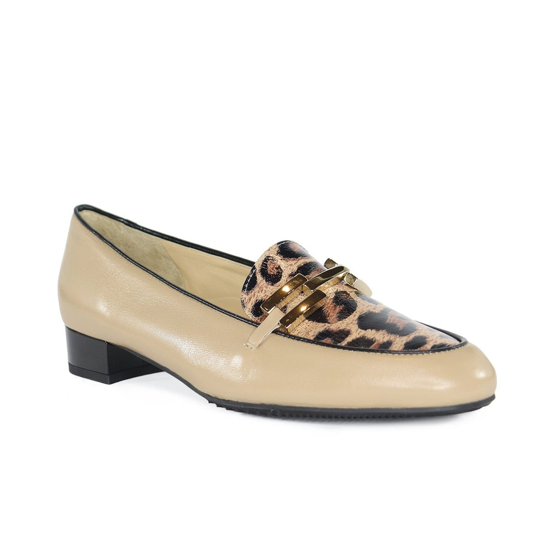 Brunate 20609 NUT/BLACK LEOPARD LOAFER Shoes | Shop now at Main &amp; Taylor Shoes!