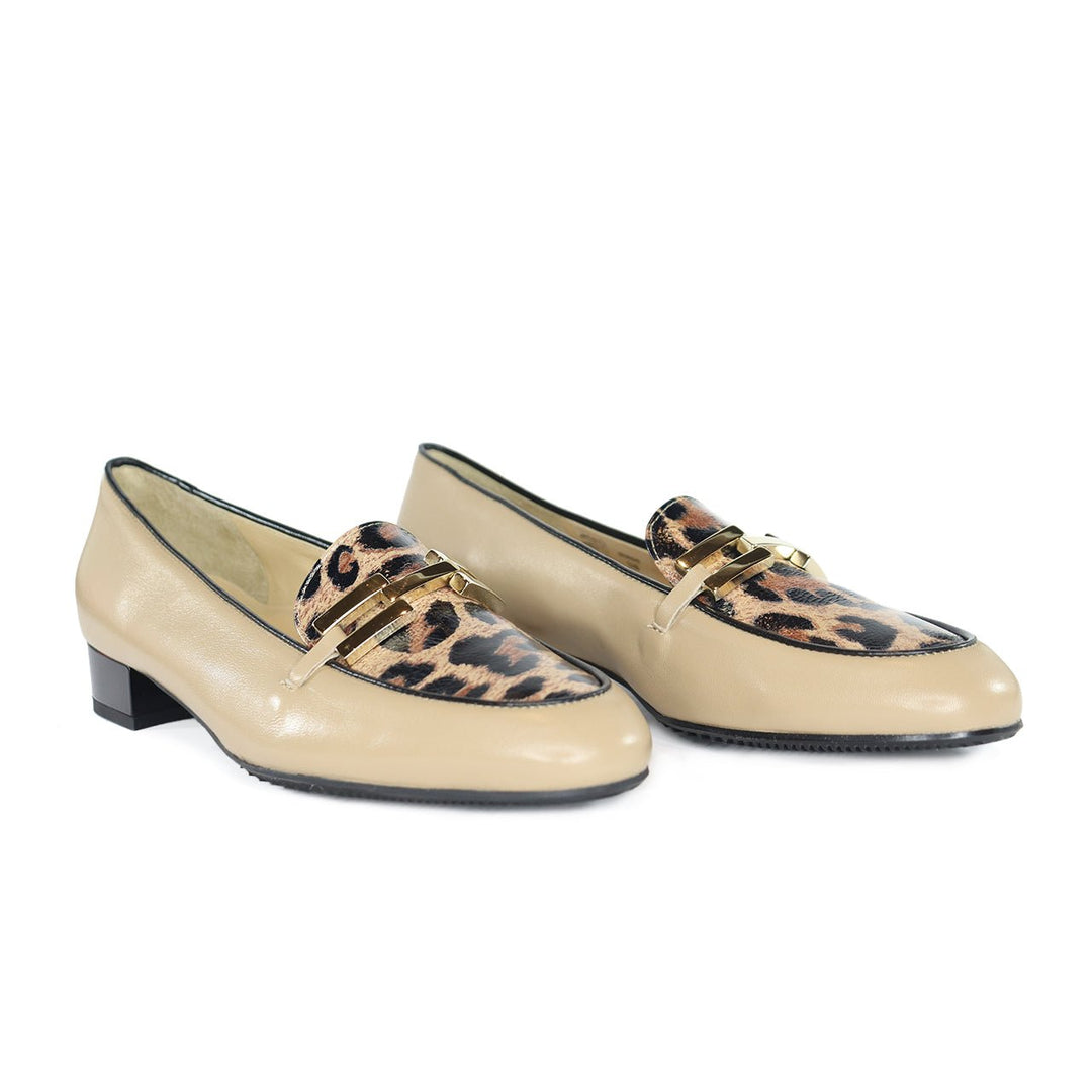 Brunate 20609 NUT/BLACK LEOPARD LOAFER Shoes | Shop now at Main & Taylor Shoes!