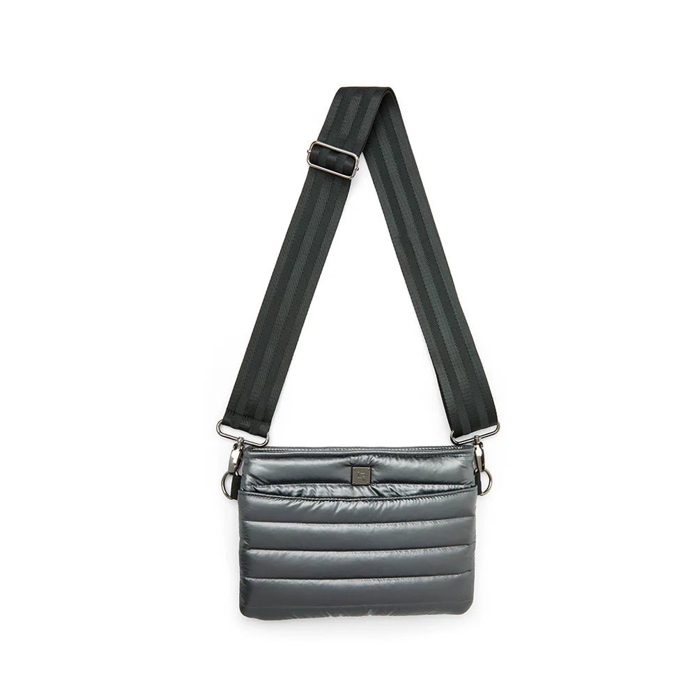 THINK ROYLN BUMBAG 2.0 PEARL STEEL HANDBAGS | Shop now at Main &amp; Taylor Shoes!