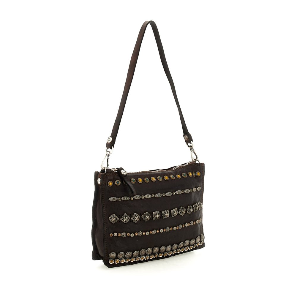 Campomaggi POUCHETTE MULTI STONE TMORO SHOULDER/CROSSBODY BAG Handbags | Shop now at Main & Taylor Shoes!