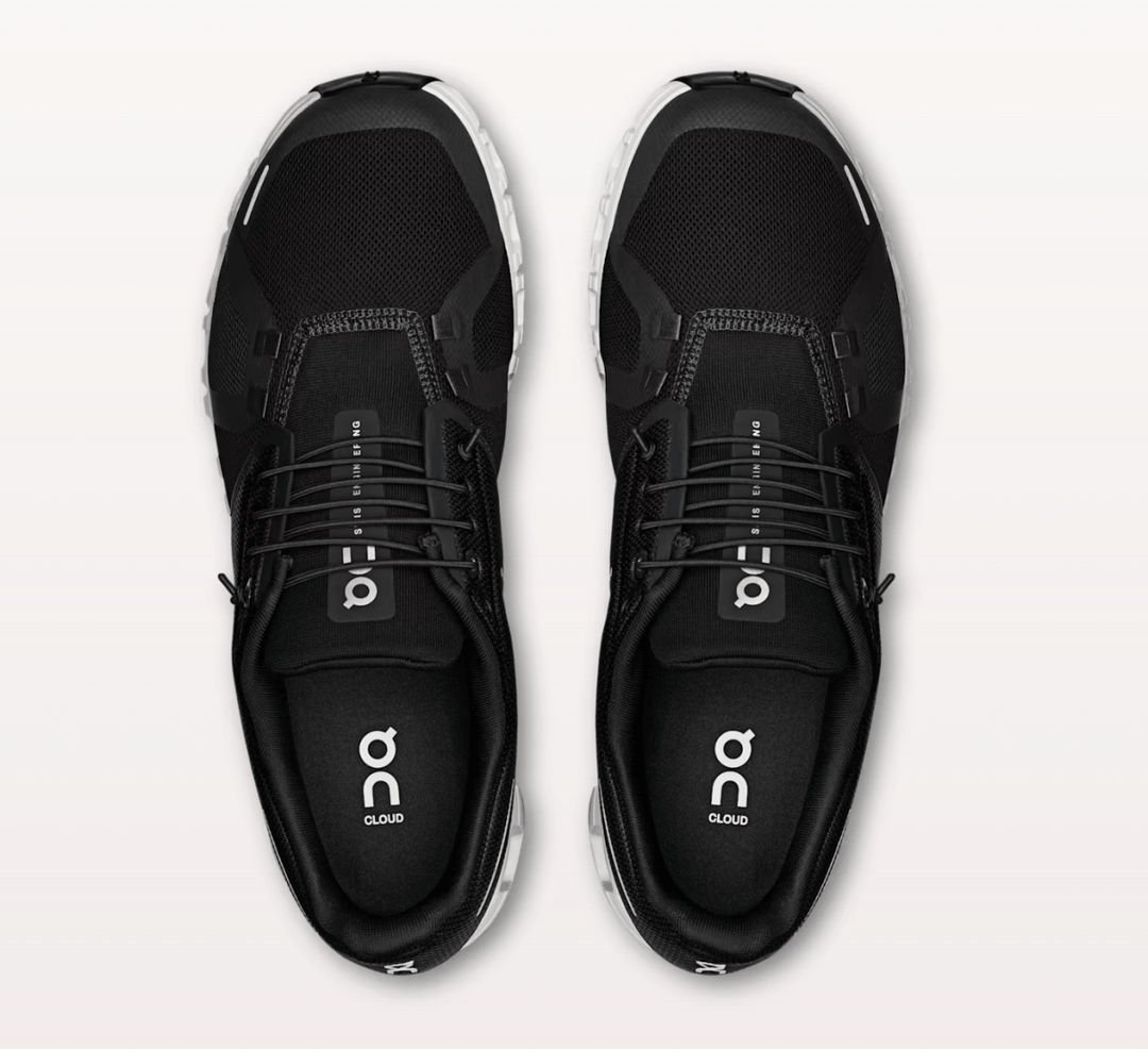 On Running CLOUD6 MEN BLACK/WHITE SNEAKER SHOES | Shop now at Main &amp; Taylor Shoes!